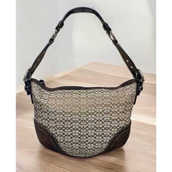 Vintage Coach 1460 Soho Mini Signature Hobo & 6319 Small Wristlet - Picture 3 of 15